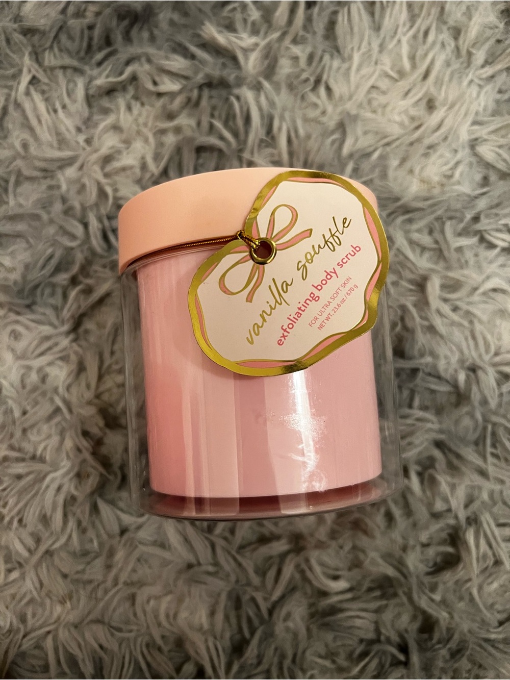 Vanilla Soufflé Exfoliating Body Scrub - Pink